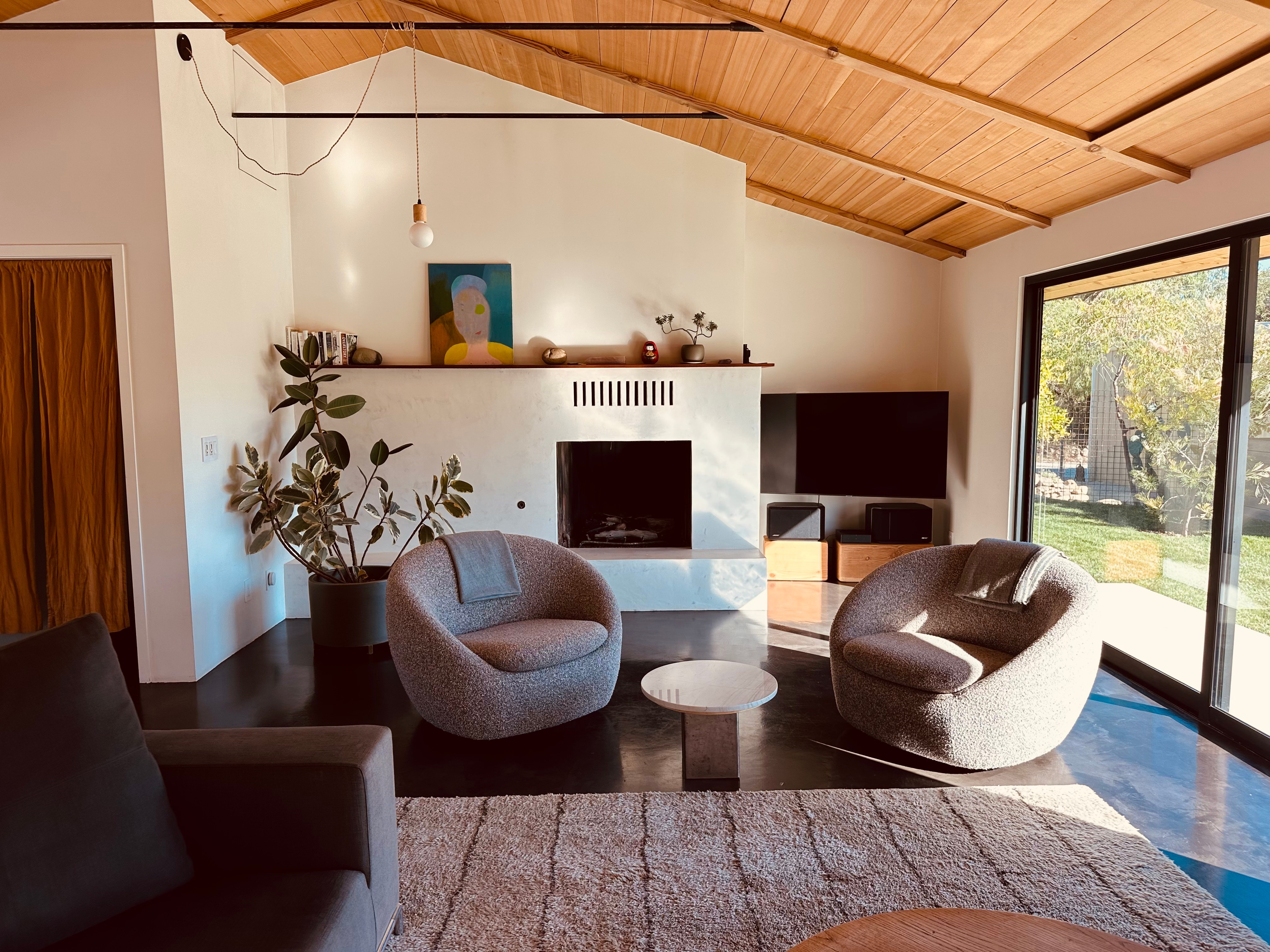 East End Ranch fireplace wall